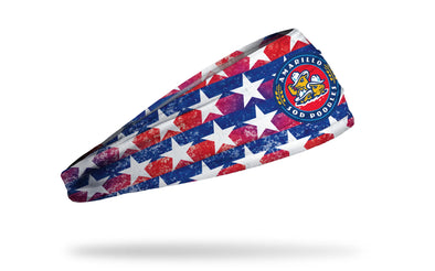 Amarillo sod Poodles JUNK Crest Patriotic Parade Headband