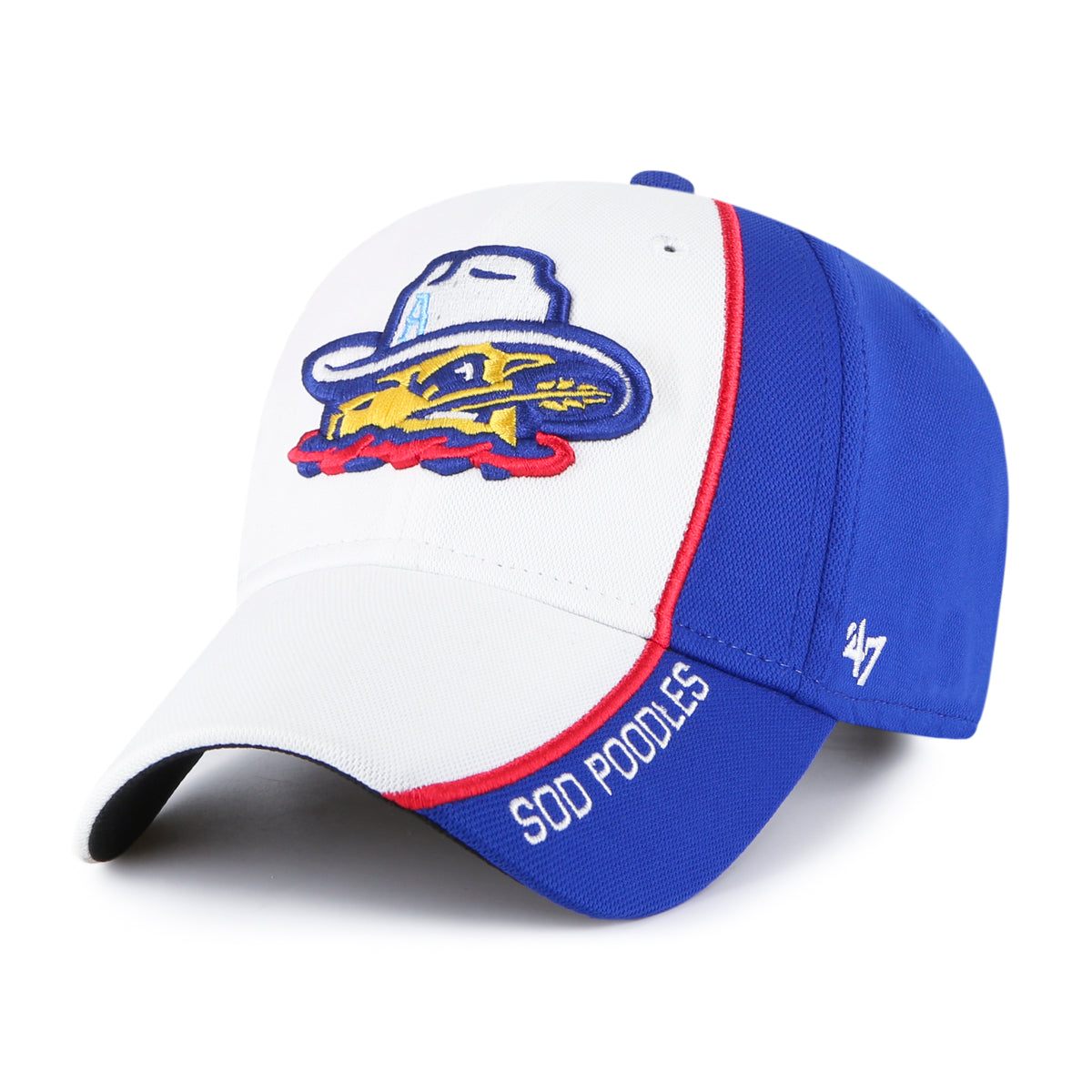 Amarillo Sod Poodles Adult Navy Head '47 MVP Velcro Hat