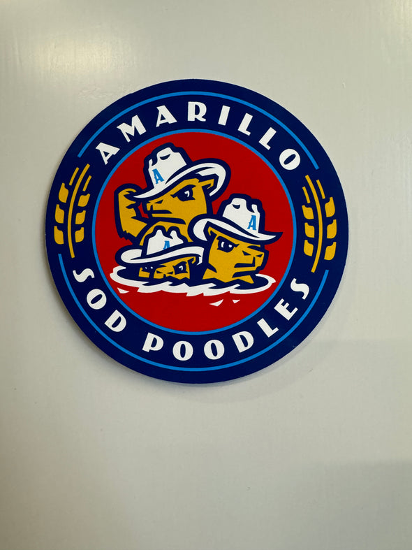 Amarillo Sod Poodles Crest Logo Decal