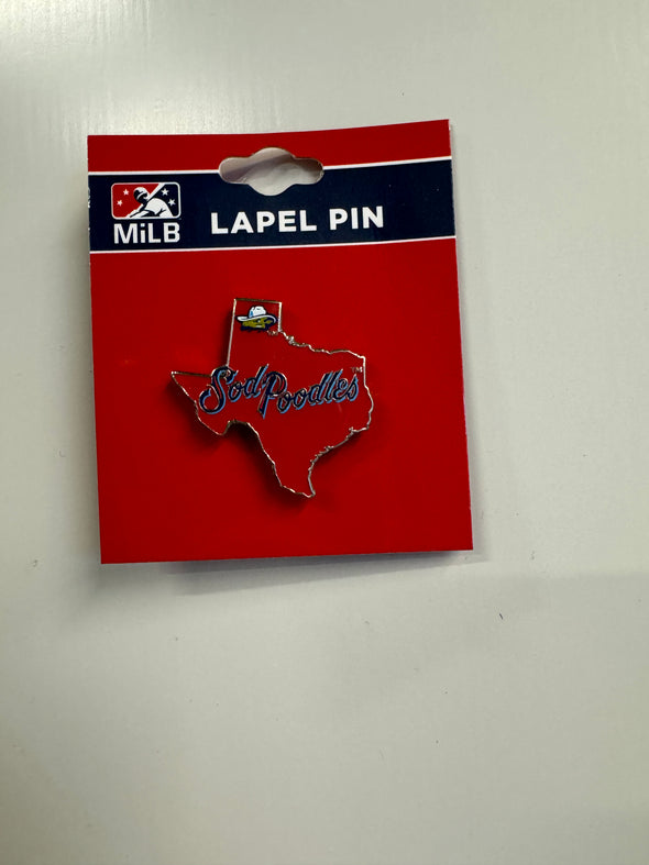 Amarillo Sod Poodles State of Texas Lapel Pin