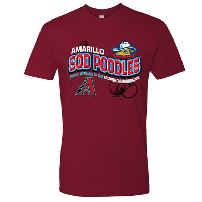 Amarillo Sod Poodles Deliver Affiliate Tee and Game MVP Cap Bundle