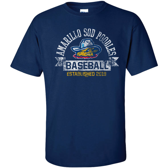 Amarillo Sod Poodles Navy Upright Game Tee