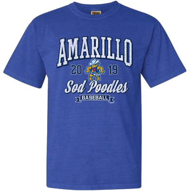 Amarillo Sod Poodles Flo Blue Gamble Tee