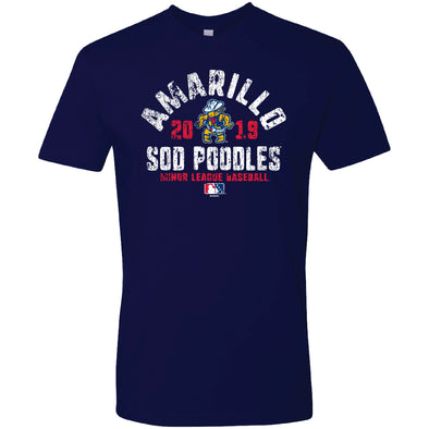Amarillo Sod Poodles Navy Issues Draw Tee