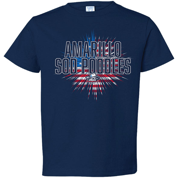 Amarillo Sod Poodles Navy YOUTH Loyalty Tee
