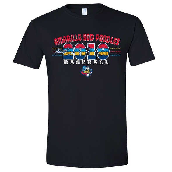 Amarillo Sod Poodles Black Regatta T-shirt