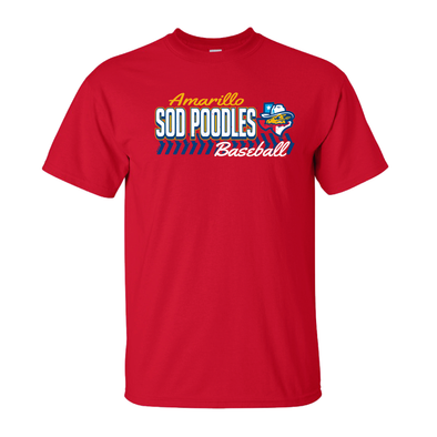 Amarillo Sod Poodles Red State Rubydoo Tee