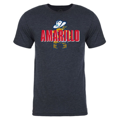 Amarillo Sod Poodles 108 Navy Draw Bold Face Tee