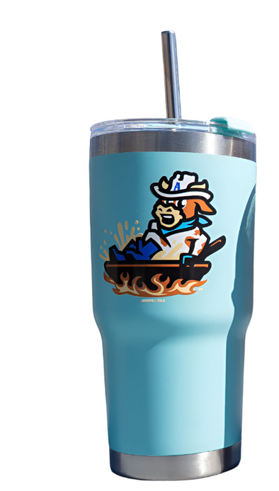 Amarillo Sod Poodles 20 oz Light Blue Tumbler