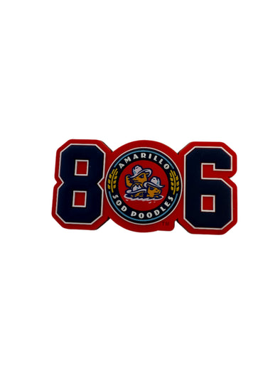 Amarillo Sod Poodles 806 Crest Magnet