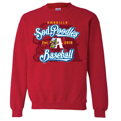 Amarillo Sod Poodles Red Vast Sweatshirt