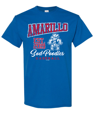 Amarillo Sod Poodles Royal Draw Tee