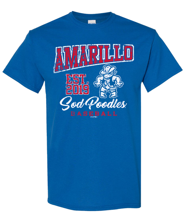 Amarillo Sod Poodles Royal Draw Tee