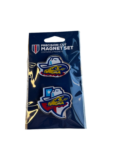 Amarillo Sod Poodles State & Game Logo Dual Magnet Set