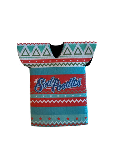 Amarillo Sod Poodles Ugly Sweater Koozie