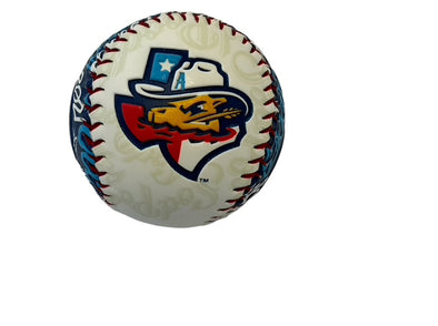 Amarillo Sod Poodles White State Word Baseball