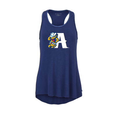 Amarillo Sod Poodles Women's Navy Hi/Low Lean A Tank