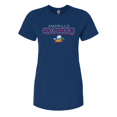 Amarillo Sod Poodles Women's Navy Retro-light Game Tee