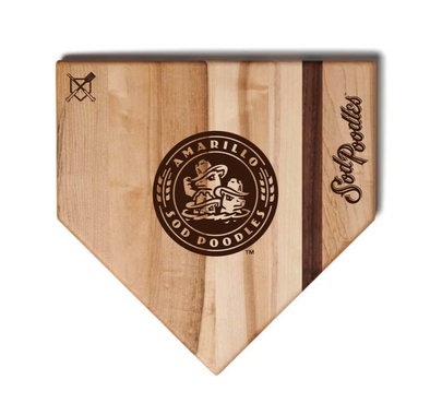 Amarillo Sod Poodles X Baseball BBQ Home Plate Cutting Board SPECIAL ORDER DROPSHIP ITEM