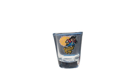 Amarillo Sod Poodles Yellow City Pigweeds Shot Glass