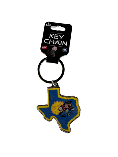 Amarillo Sod Poodles Yellow City Pigweeds State Keychain