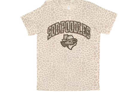 Amarillo Sod Poodles Youth Girls Leopard Thang Tee