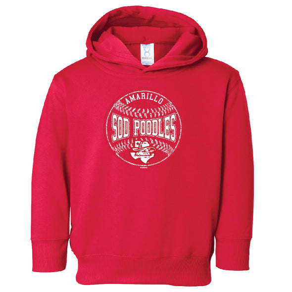 Amarillo Sod Poodles Toddler Red Buffet State Hoodie