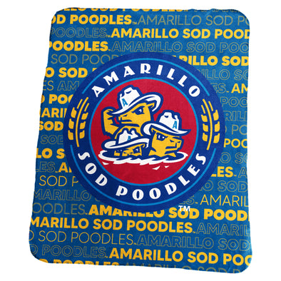 Amarillo Sod Poodles Crest Fleece Throw