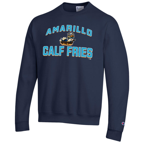 Amarillo Calf Fries Navy Power blend Crew