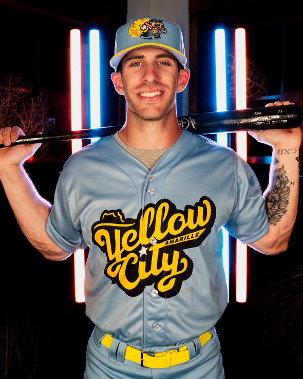 Amarillo Sod Poodles Blue Yellow City Pigweeds Jersey