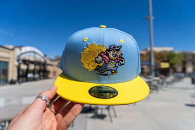 Amarillo Sod Poodles New Era 59FIFTY Yellow City Pigweeds Cap