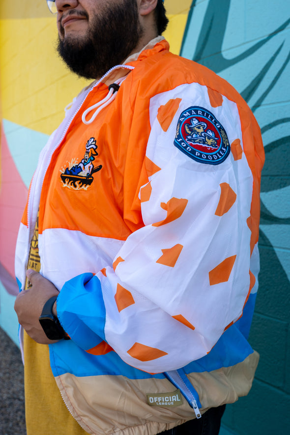 Amarillo Sod Poodles Calf Fries Tri Colored Chute Jacket