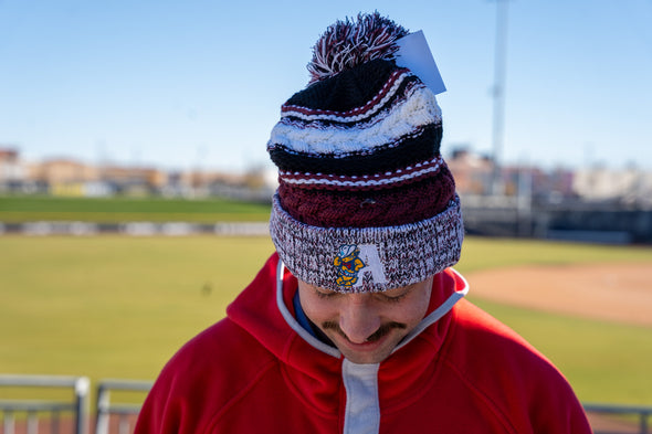 Amarillo Sod Poodles Maroon/Black Lean A Beanie