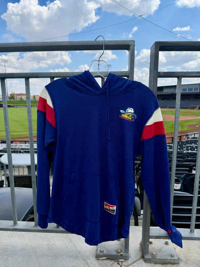 Amarillo Sod Poodles New Era Women's Royal Game Hooded Tee