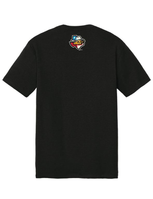 Amarillo Sod Poodles Black Game Sugar Skull Tee