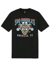 Amarillo Sod Poodles Black Game Sugar Skull Tee