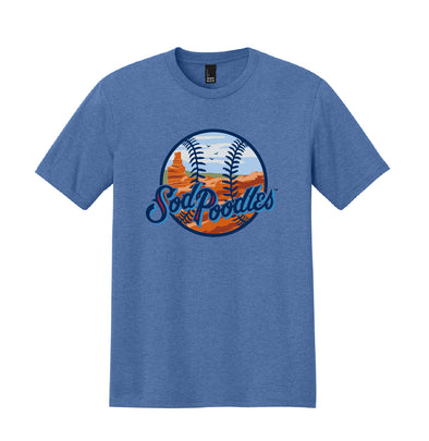 Amarillo Sod Poodles Palo Duro Blue Tee