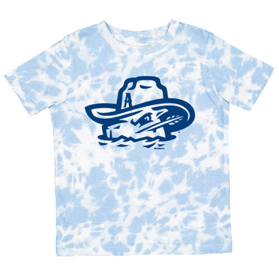 Amarillo Sod Poodles Blue Tie Dye Game Toddler Tee