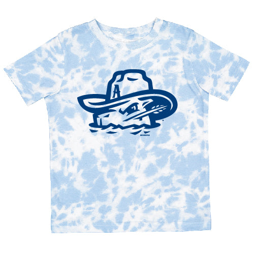 Amarillo Sod Poodles Blue Tie Dye Game Toddler Tee