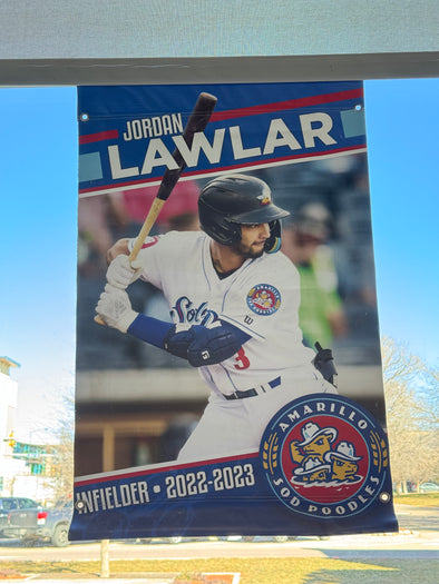 Amarillo Sod Poodles Jordan Lawlar Street Banner