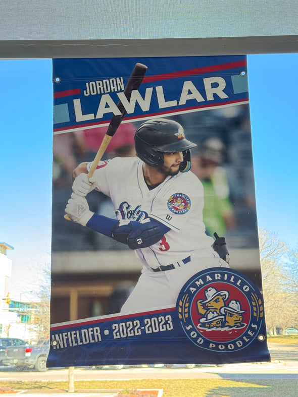 Amarillo Sod Poodles Jordan Lawlar Street Banner