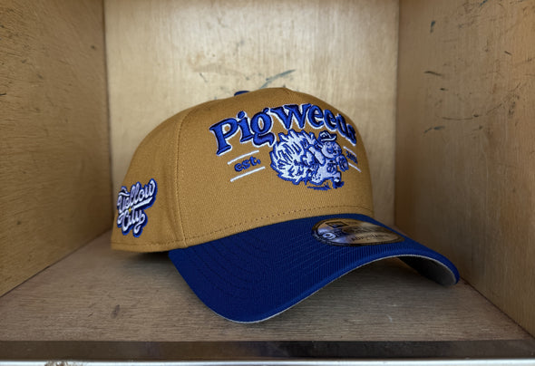 Amarillo Sod Poodles Yellow City Pigweeds Tan/Royal 9FORTY Hat