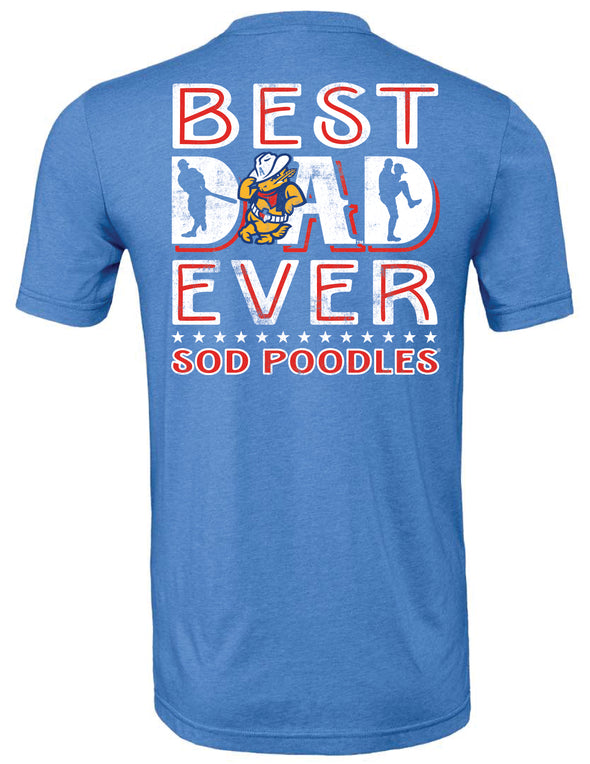 Amarillo Sod Poodles Royal Best Dad Ever Tee