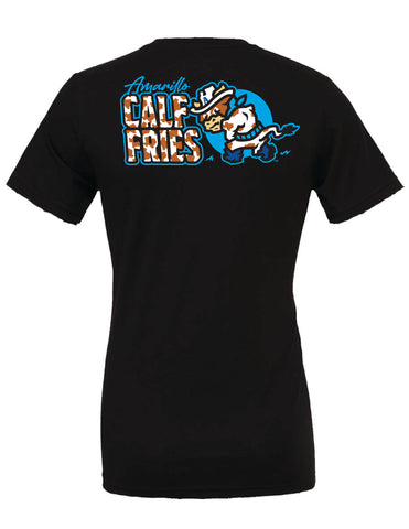 Amarillo Sod Poodles Black Calf Fries Big Type Tee