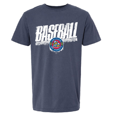 Amarillo Sod Poodles Navy Strategy Crest Tee