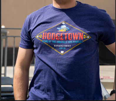 Amarillo Sod Poodles Storm Hodgetown Home Tee