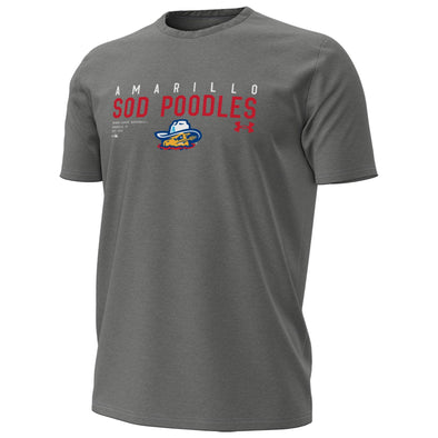 Amarillo Sod Poodles Under Armour Carbon Heather State Tee
