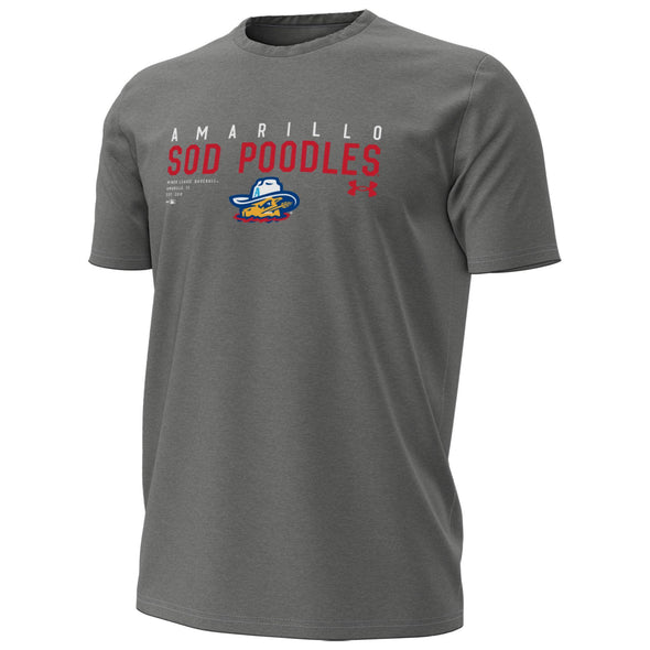 Amarillo Sod Poodles Under Armour Carbon Heather State Tee