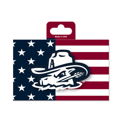 Amarillo Sod Poodles American Flag Game Decal