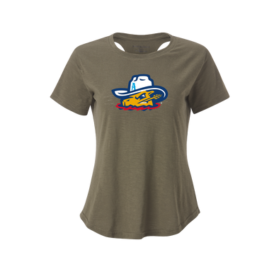 Amarillo Sod Poodles Olive Cut Out Tee
